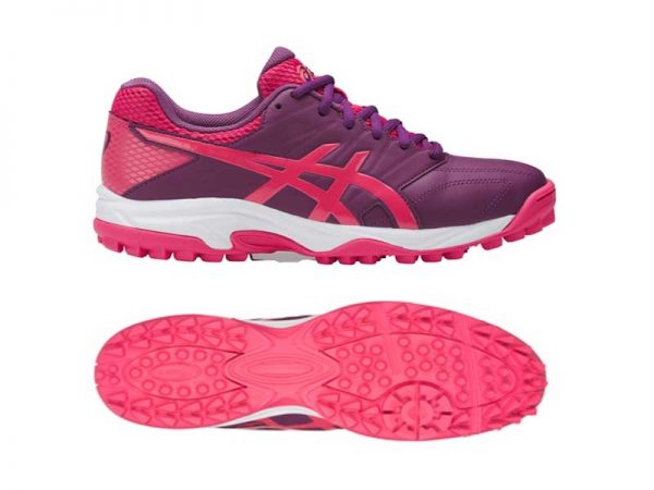 Asics Ladies Gel Lethal MP7 Hockey Shoes - PRUNE/ROUGE RED/WHITE-0