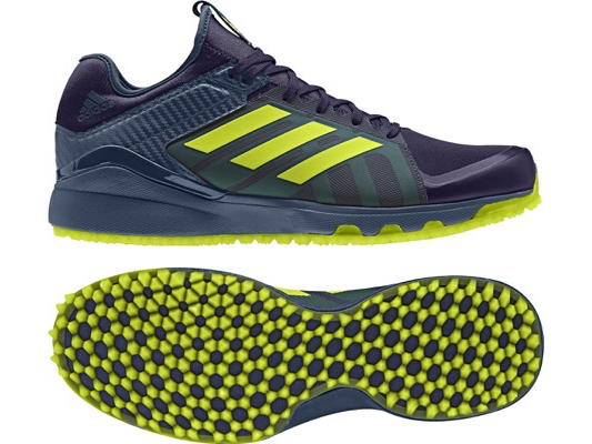 Adidas yellow 2024 hockey shoes